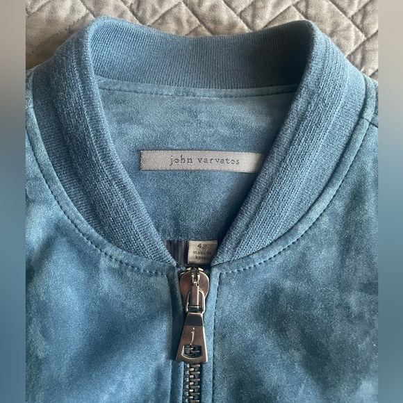 John Varvatos Collection suede zip-front jacket - Picture 2 of 12